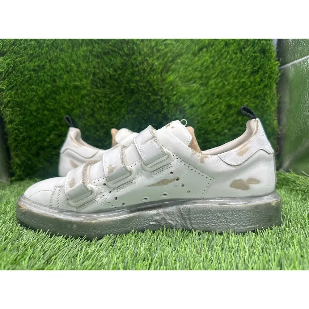 Golden Goose Starter Athletic Sneaker Women's 9 White Leather Jogging Running